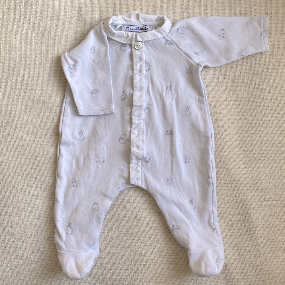 Tartine et Chocolat footie, sz 3 months